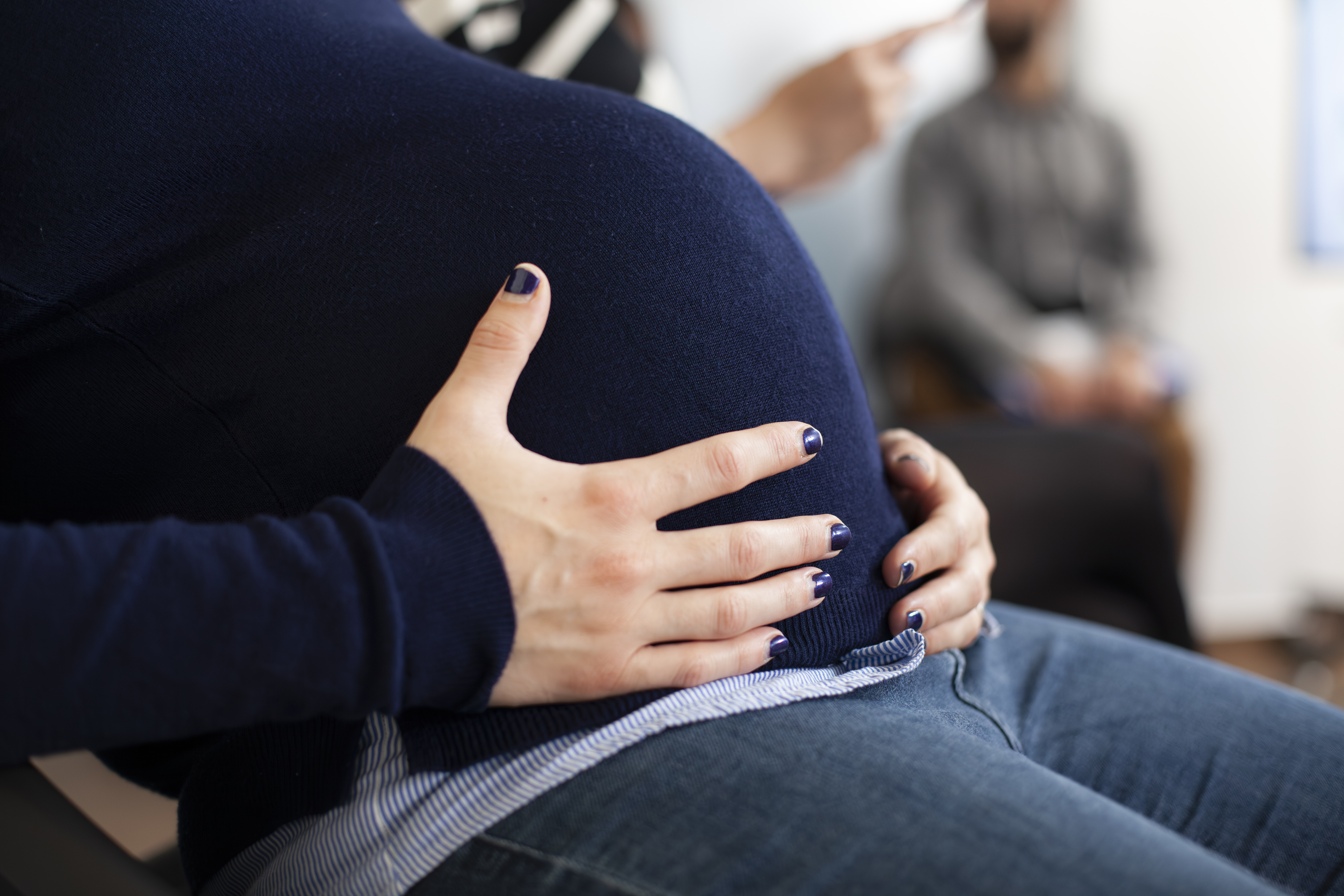 Illustration showing notes prepared for a pregnancy mental health appointment